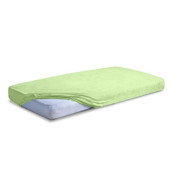 Obrazek Matex Prześcieradło frotte CLASSIC z gumą, 120x200 cm, jasno zielone