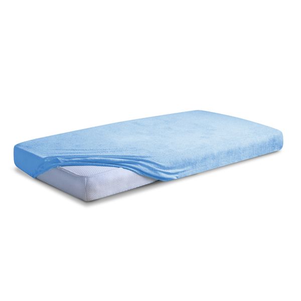Obrazek Matex Prześcieradło frotte CLASSIC z gumą, 120x200 cm, niebieskie