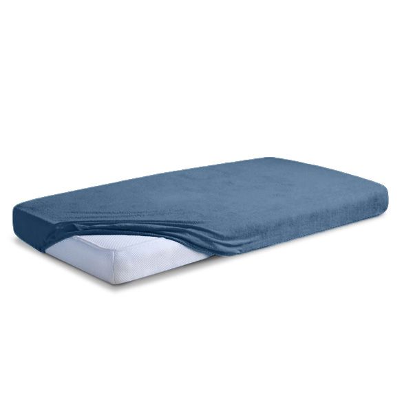 Obrazek Matex Prześcieradło frotte CLASSIC z gumą, 120x200 cm, ciemno niebieskie