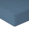 Obrazek Matex Prześcieradło frotte CLASSIC z gumą, 120x200 cm, ciemno niebieskie