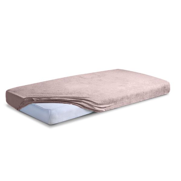 Obrazek Matex Prześcieradło frotte CLASSIC z gumą, 140x200 cm, brudny róż