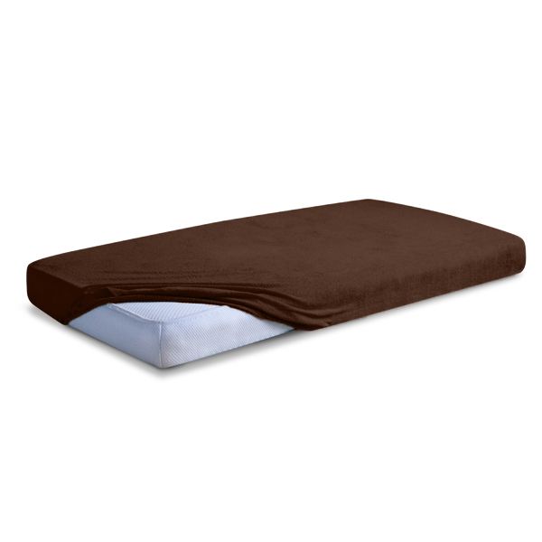 Obrazek Matex Prześcieradło frotte CLASSIC z gumą, 180x200 cm, brązowe