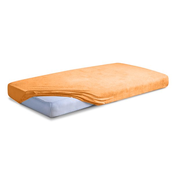 Obrazek Matex Prześcieradło frotte CLASSIC z gumą, 220x200 cm, łososiowe