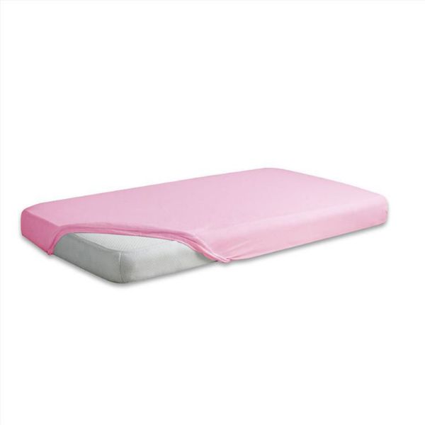 Obrazek Matex Prześcieradło jersey z gumą 150/160x190/200, różowe