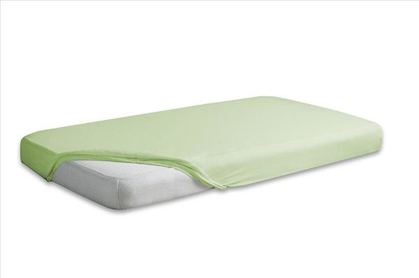 Obrazek Matex Prześcieradło jersey z gumą 210/220x190/200, jasno zielone