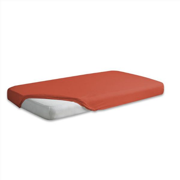 Obrazek Matex Prześcieradło jersey z gumą 210/220x190/200, czerwone