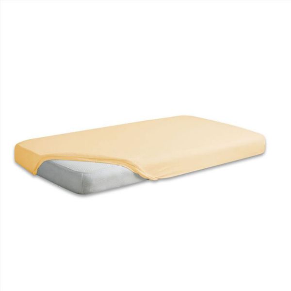 Obrazek Matex Prześcieradło jersey z gumą 210/220x190/200, kremowe