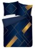 Obrazek Pościel z satyny bawełnianej PRESTIGE (160x200-1,70x80-2), złota geometria