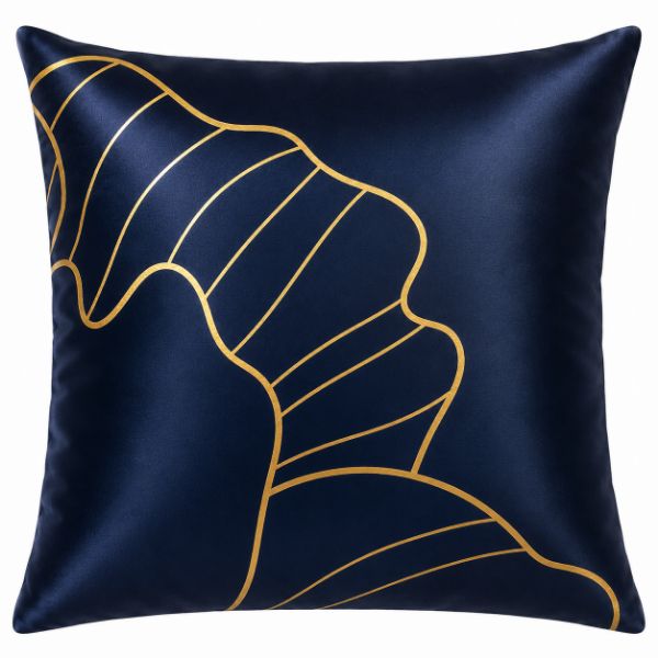Obrazek Poszewka na jasiek PRESTIGE roz. 40x40 na zamek, Złoty kwiat