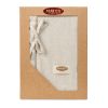 Obrazek Matex Pościel lniana LINEN jednobarwna 160x200, 2 x 70x80 + 20, jasno beżowa