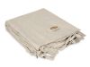 Obrazek Matex Pościel lniana LINEN jednobarwna 220x200, 2 x 70x80 + 20, jasno beżowa